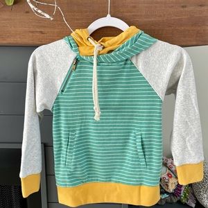 Mindy Mae Market double hooded sweatshirt NWT Kid size 8